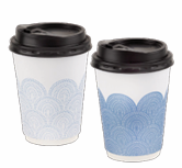 Rays Blue Hot Cups with Lids 12 oz (28 Count)