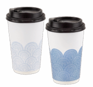 Rays Blue Hot Cups with Lids 16 oz (28 Count)