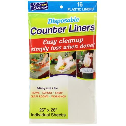 Premium Plastic Counter Liners (15 Count)