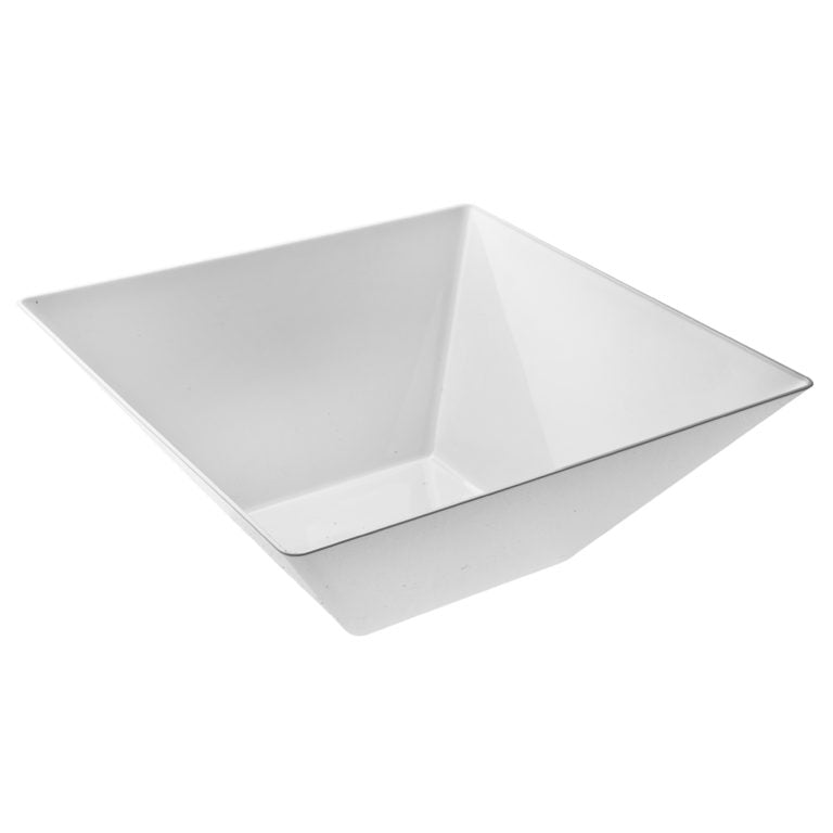 Square White Large Serving Bowl (1 Count)