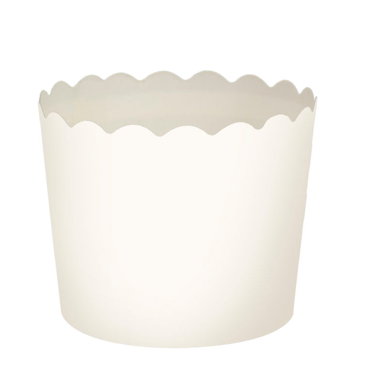Scalloped White Large Baking Cup (16 Count)