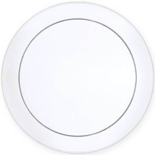 Clear Deluxe Plastic 9" Round Buffet Dinner Plate (30 Count)