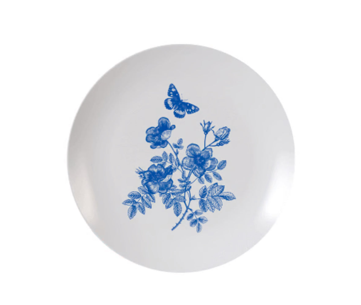 8" Botanical Design Plastic Plates 10 Ct