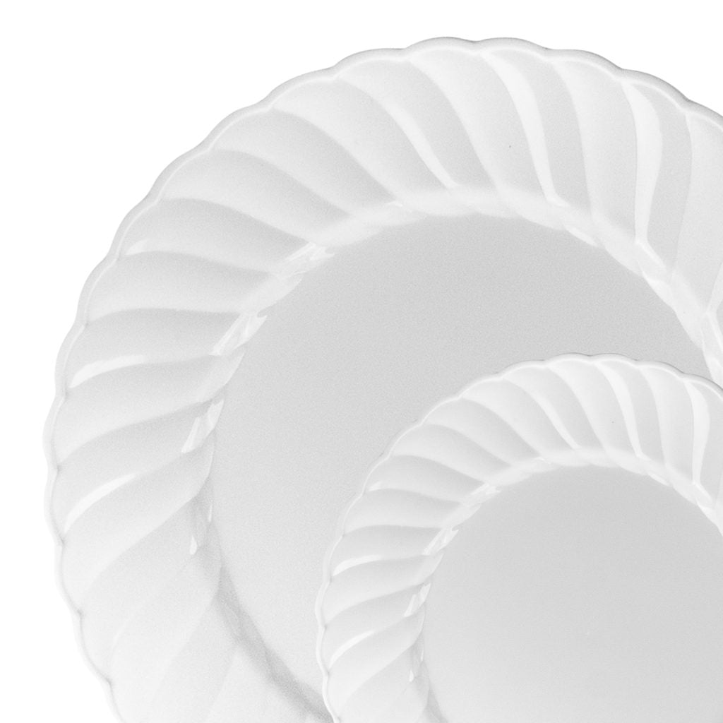 Elegant Combo White Plates (32Ct)