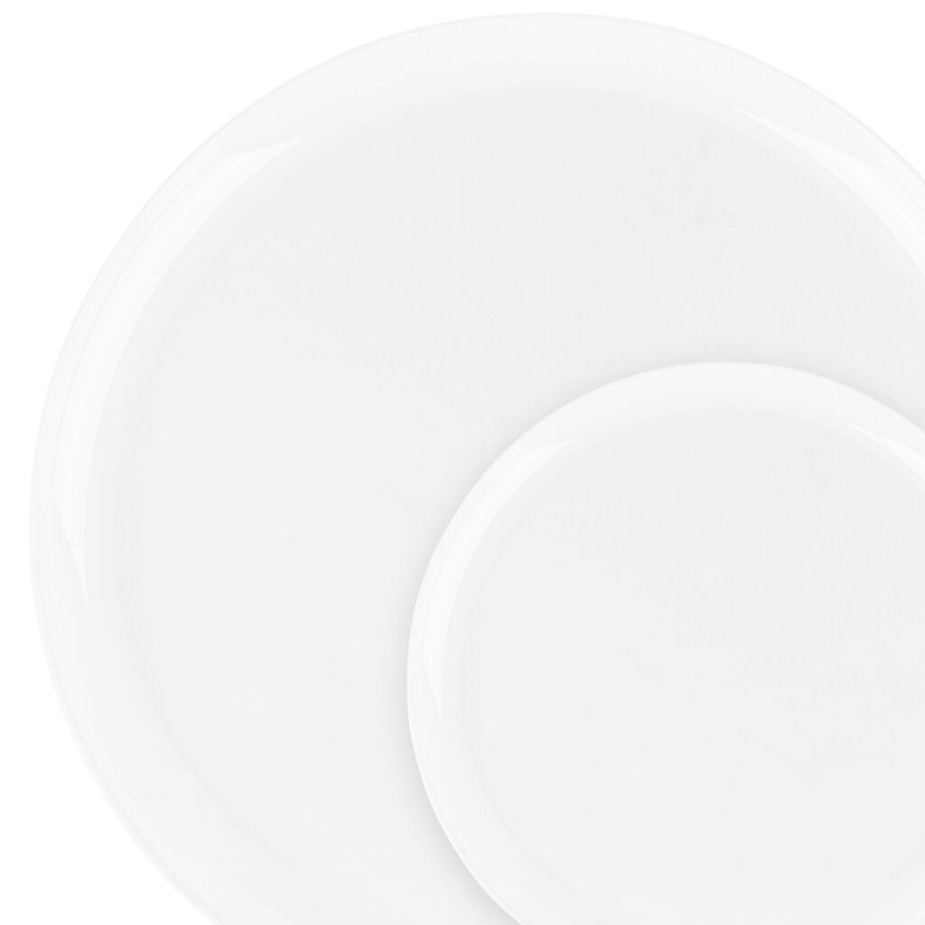 Edge Plates Combo White 8" & 10" (20 Count)