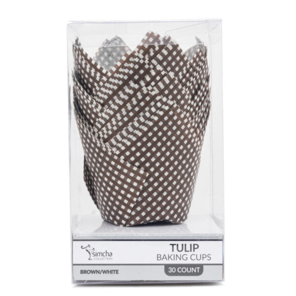 Tulip Baking Cups Brown/White Small (30 Count)
