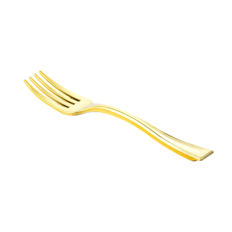 MiniWare 4″ Gold Forks (40 Count)