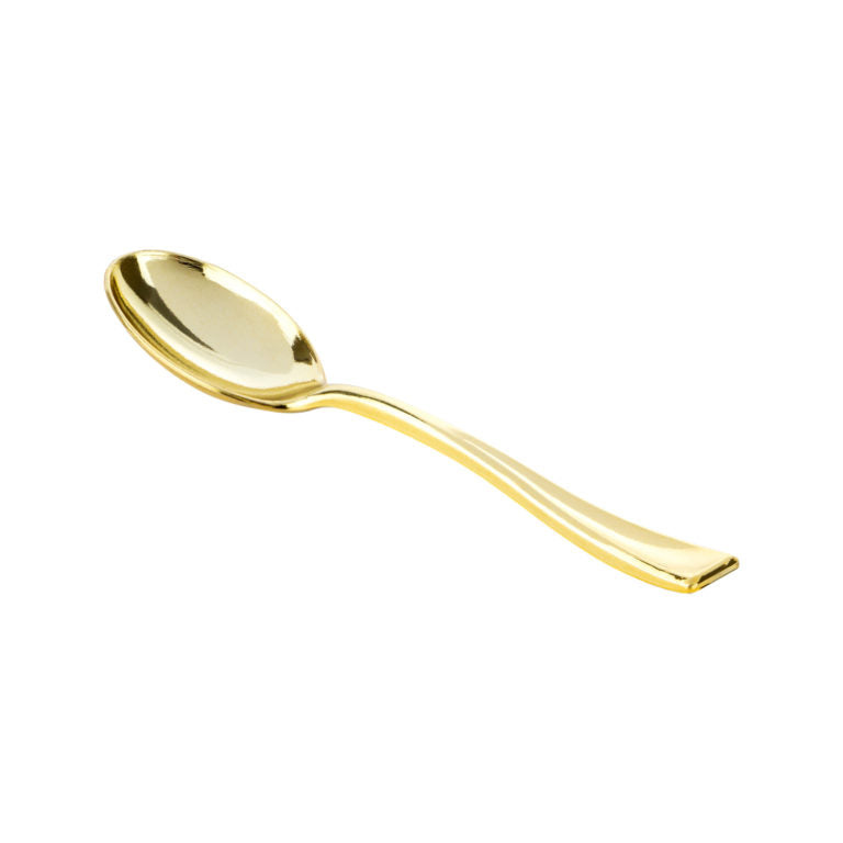 MiniWare 4″ Gold Spoons (40 Count)
