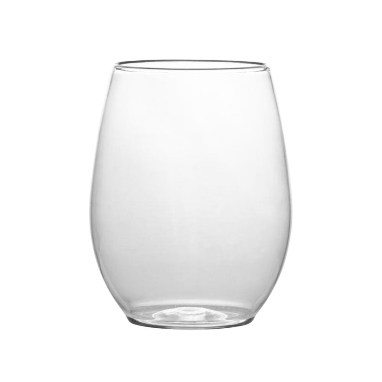 Stemless Wine Goblets 12 oz Clear (6 Count)
