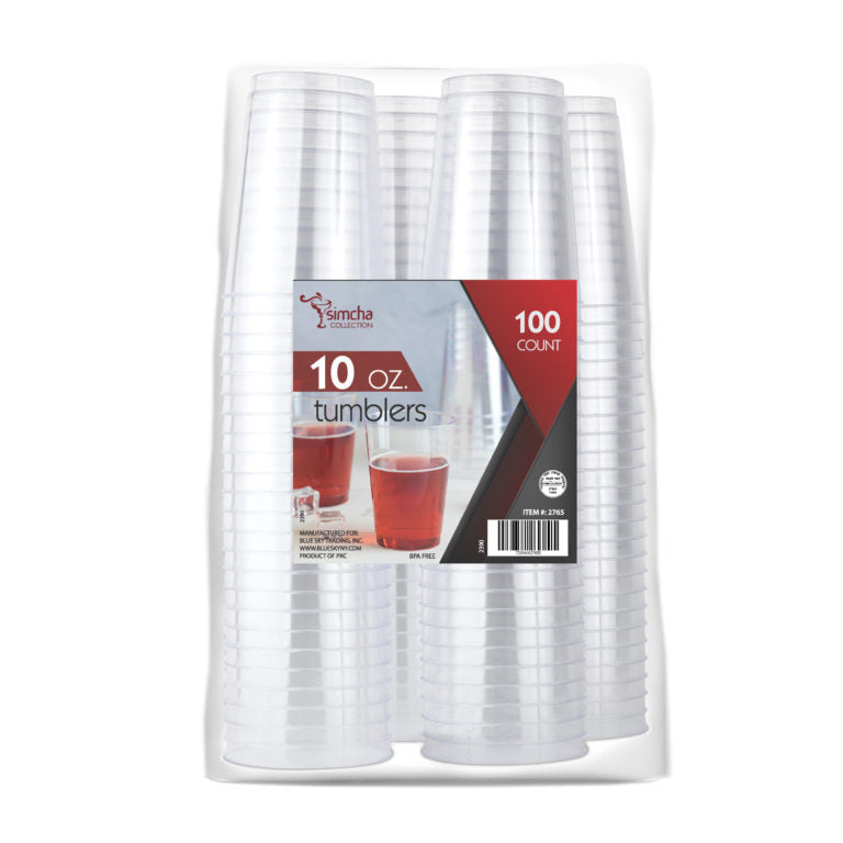 Clear 10oz Round Tumblers (100 Count)