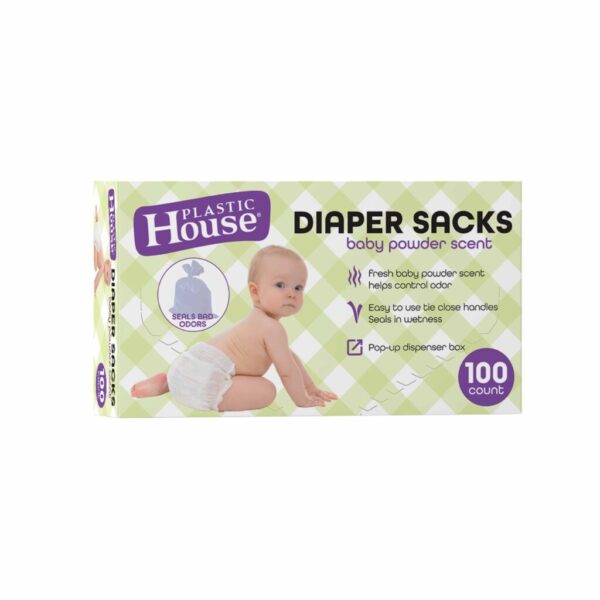 ODOR Eliminating Diaper Bags (100 Count)