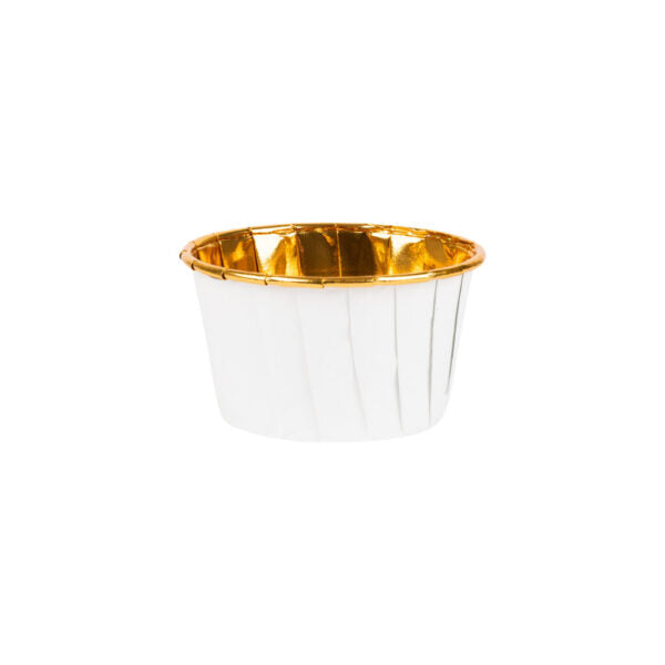 Medium Pleated Baking Cup White Paper/Foil (16 Count)