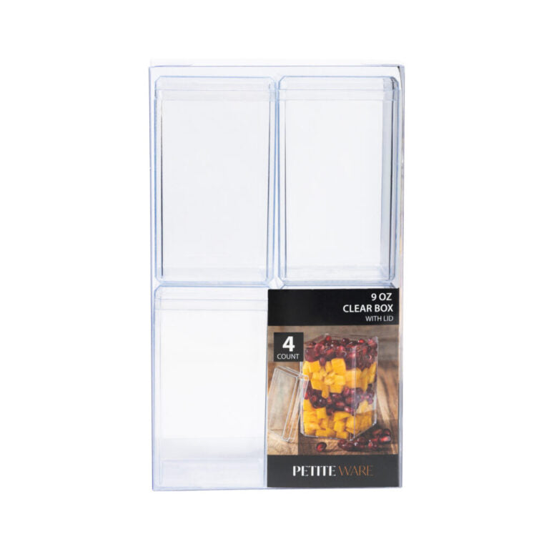 Clear Box 9oz (4 Count)