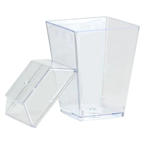 Clear Mini Gourmet Dish (with Stand/Cover), 6oz (8 Count)