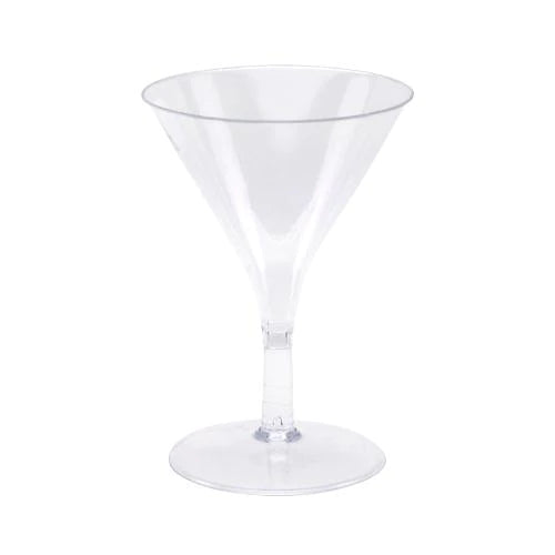 Clear Premium Plastic Mini Martini Cups 2oz (10 Count)