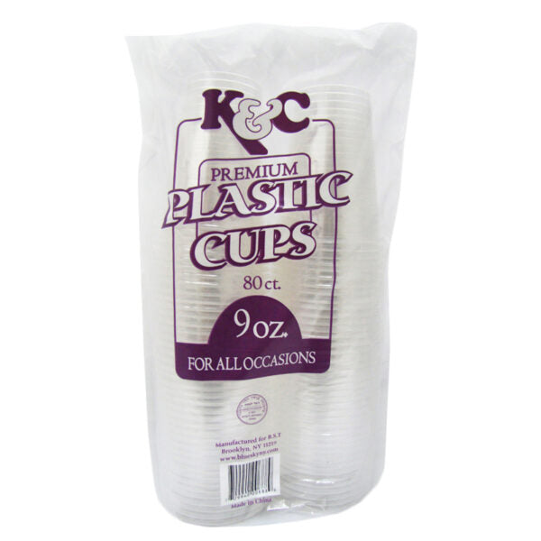 Clear 9oz Cups K&C (80 Count)