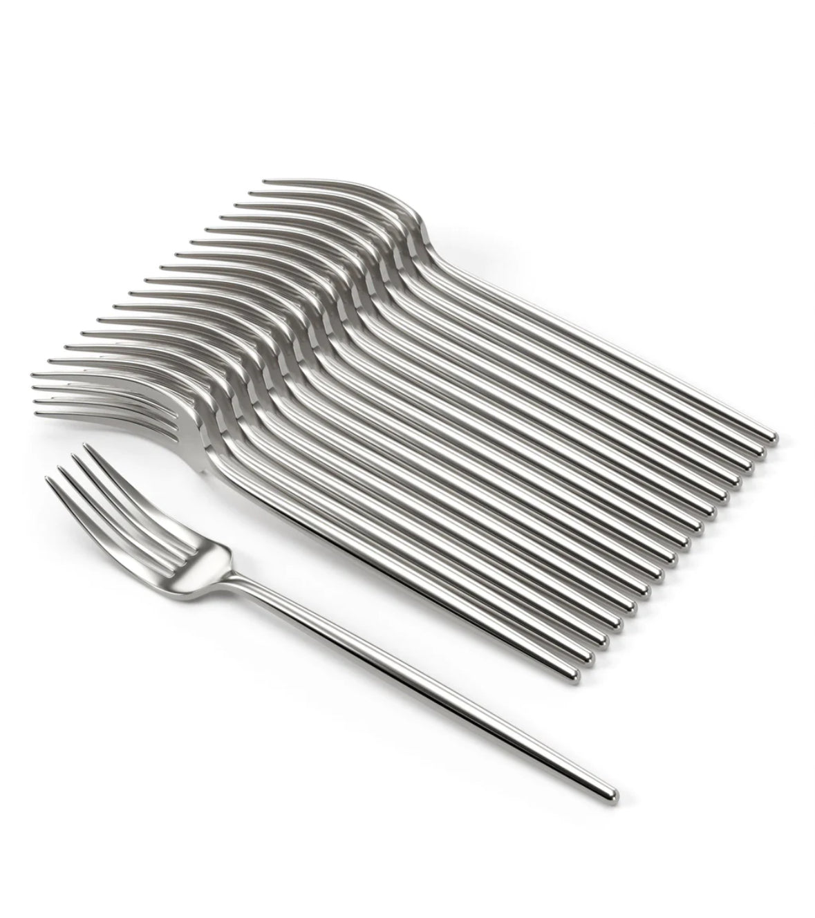 Trendables Gloss Silver Plastic Forks (20 Ct)