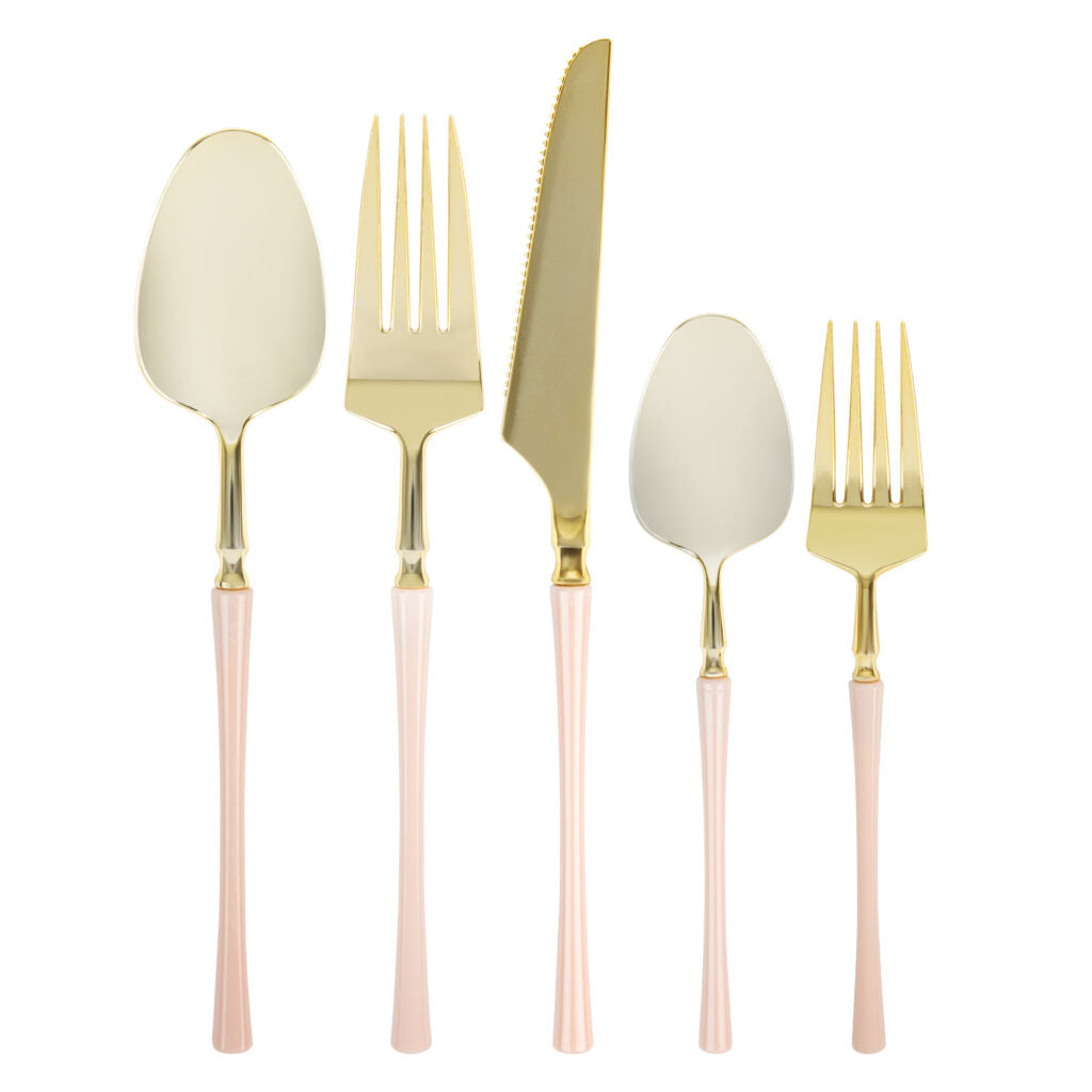 Infinity Flatware Pink/Gold Knives