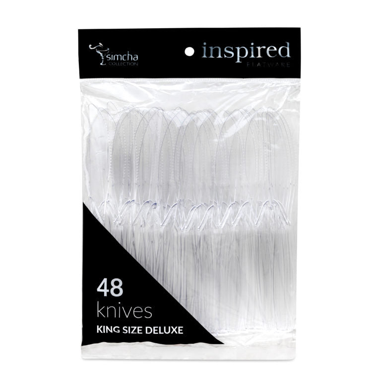 Inspired Collection, Clear Knives Deluxe (48 Count)