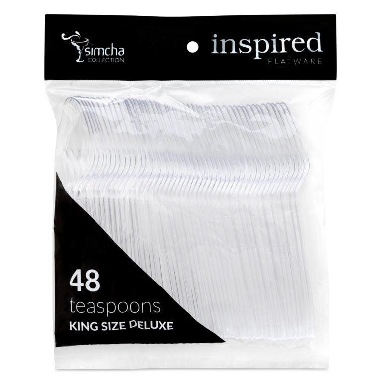 Inspired Collection, Clear Teaspoons Deluxe (48 Count)