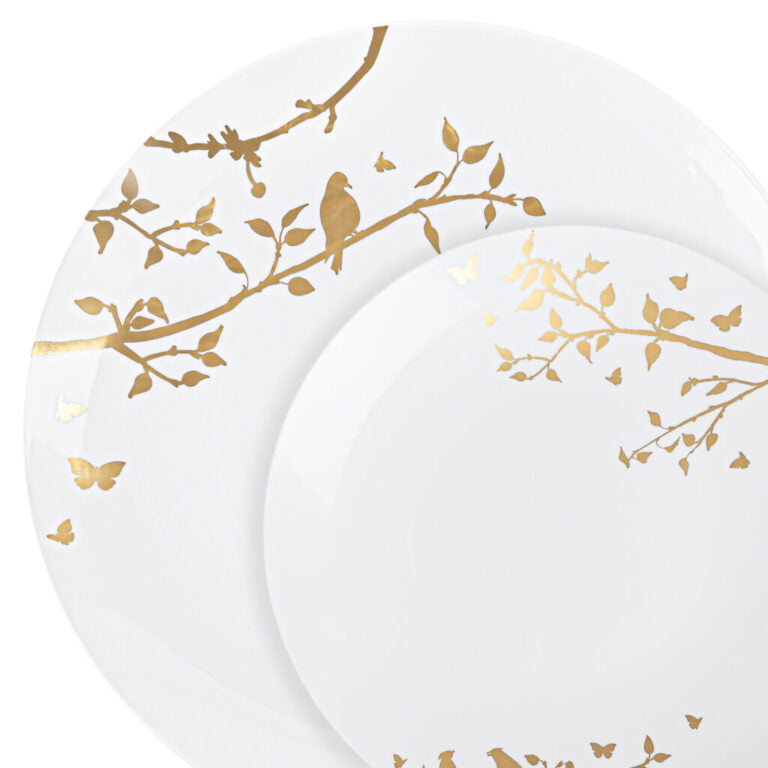 Spring Plates Gold (10 Count)