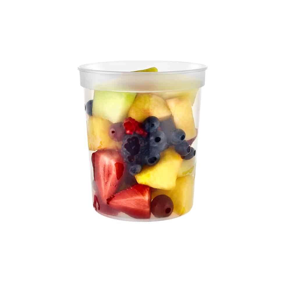 Premium Heavy Duty Plastic 32 oz Deli Container With Lid (24Count)