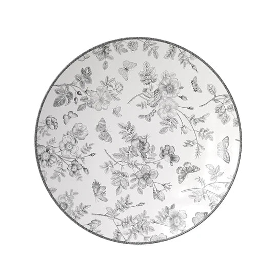 Classic Botanical Plastic Plates (10 Count)