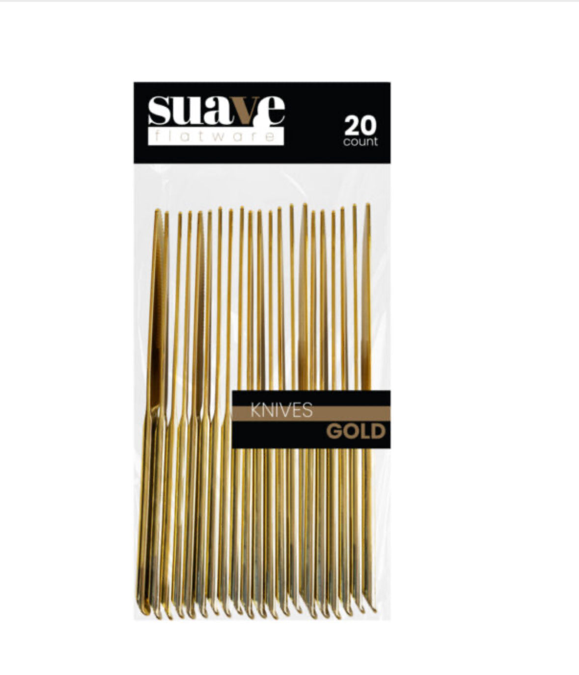 Suave Flatware Gold Knives (20 Count)