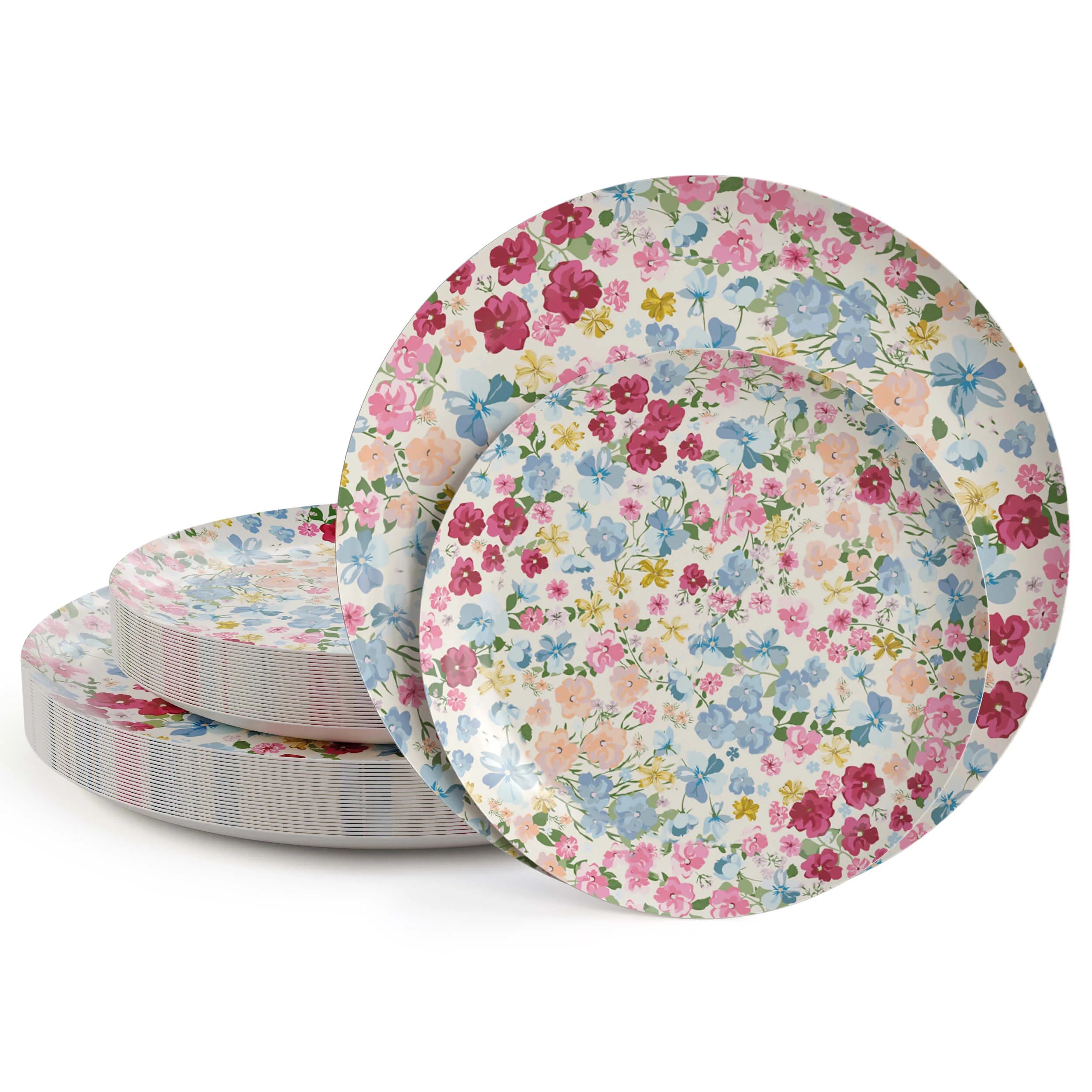 Earthtrends Meadow Paper Combo Set 8" & 10" Plates (32Ct)