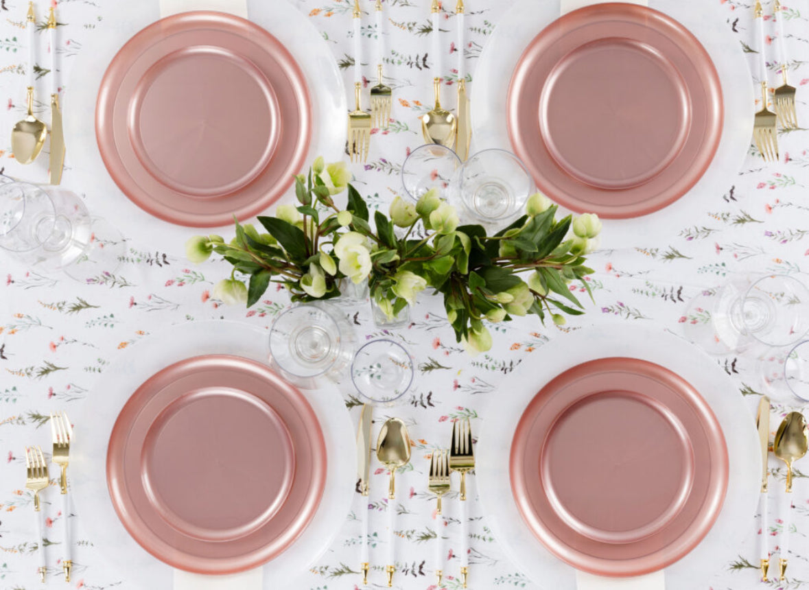 Edge 7" & 10" Plates Pink Pearl Combo (20 Count)
