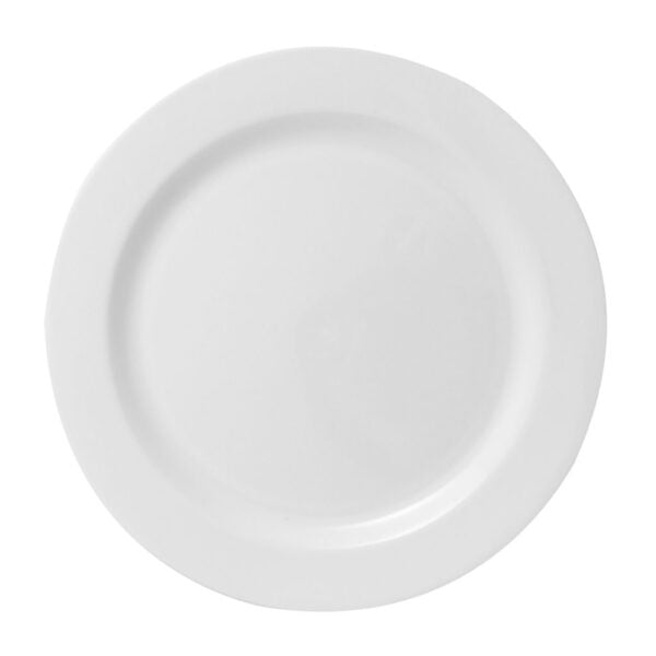 Mod Round Collection 10.25″ White Dinner Plates (20 Count)