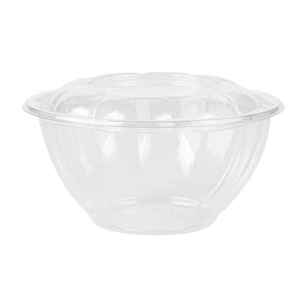 PET Salad Bowls With Lids 32oz (15 Count)