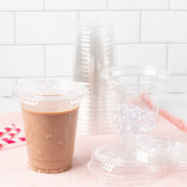 Plastic Cups/Lids Combo 12oz (36 Count)