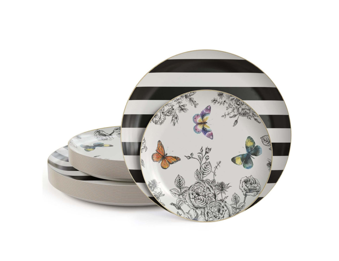 Earthtrends Monarch Paper Combo- 8" and 10" Plates (32Ct)