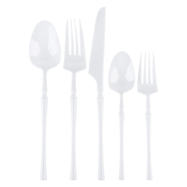 Infinity Flatware White Salad Forks (20 Count)