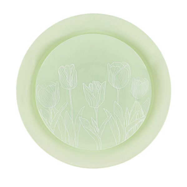 Tulip Organic Mint Green/White Combo 7.5" & 10" Plates (32 Count)