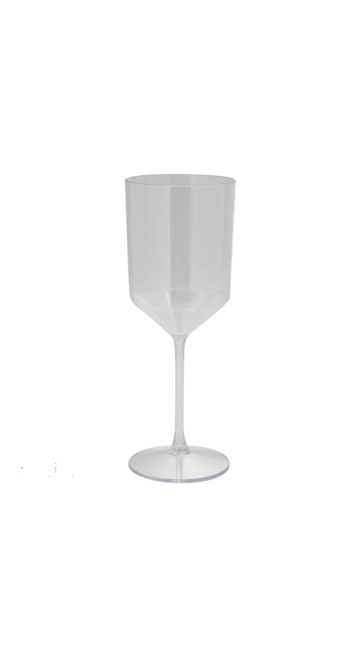 Upscale Round Clear Plastic Wine Cups (4 Cups)