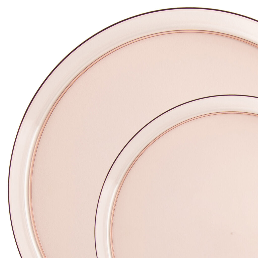 Sharp Rose Plastic Plates (10 Ct)