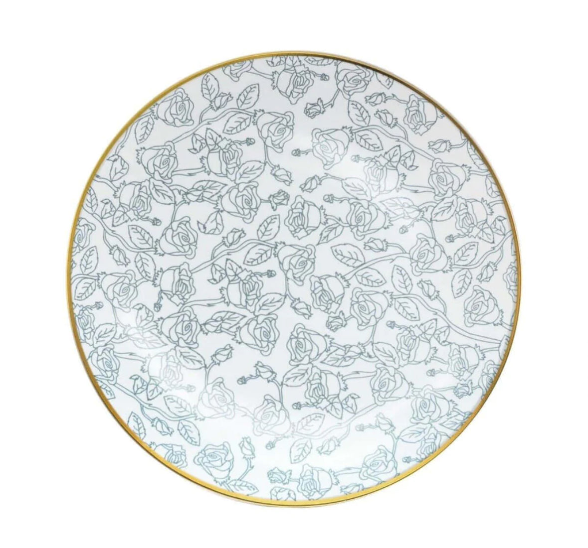 10 inch Roses Design Plate 10 Ct