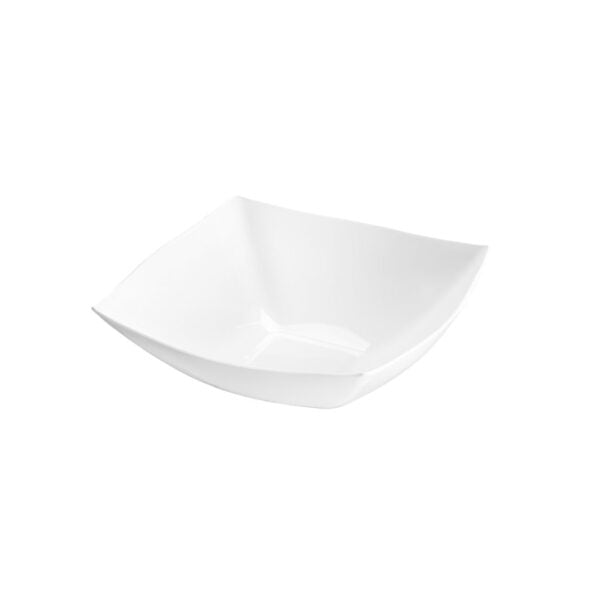 Square Fancy White 16oz Serving Bowl (4 Count)