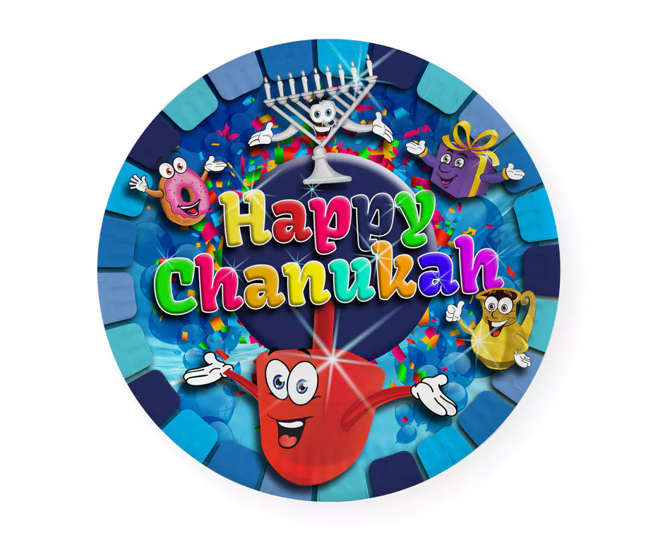 Happy Chanukah Paper Plates (10Ct)