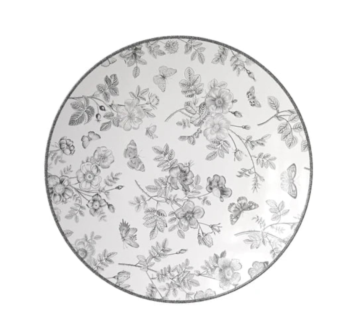 Classic Botanical Plastic Plates (10 Count)