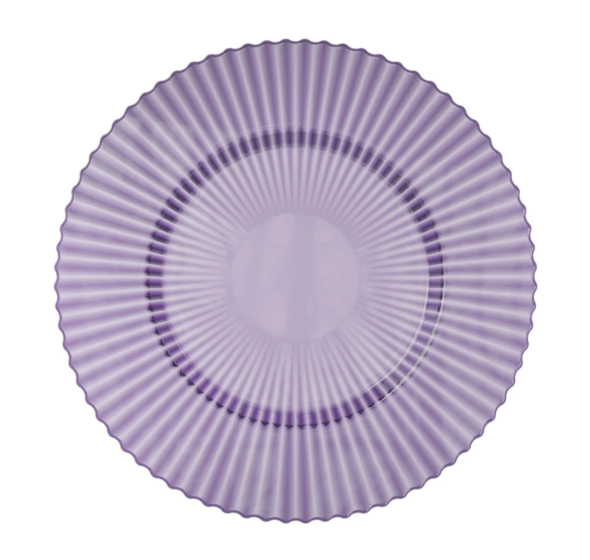 Amethyst Gemstone Plastic Plates (10 Ct)