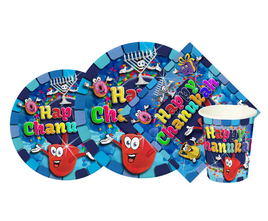 Happy Chanukah Paper Plates (10Ct)