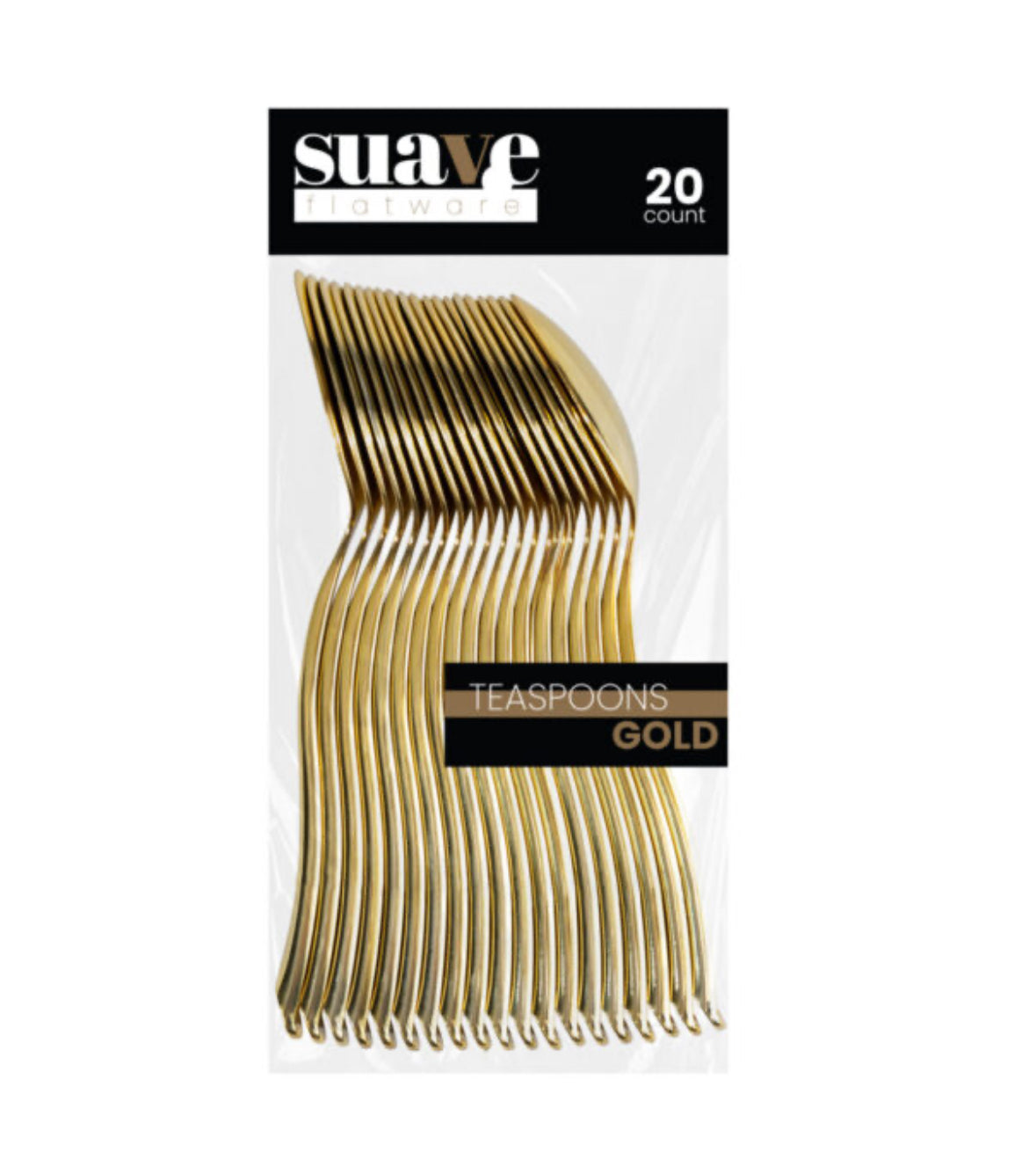 Suave Flatware Gold Teaspoons (20 Count)