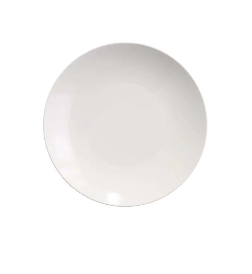 6" Trend White Plastic Dessert Plate (10 Count)